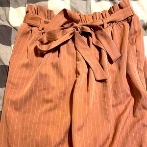 Pink paperbag waist formal pants